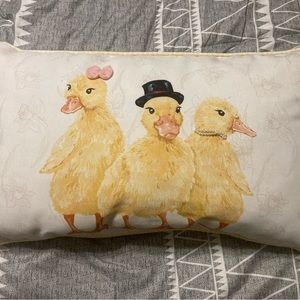 **Duck lovers** 3 ducklings throw pillow
